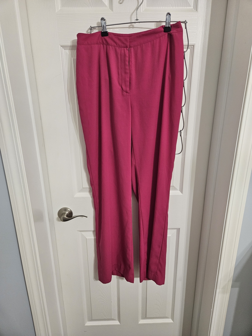 Newport News Fuchsia Straight-Leg Dress Pants